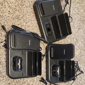 3 Black Charging Stations